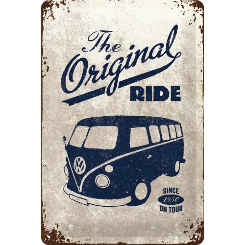 Blechschild - VW Bulli - The Original Ride